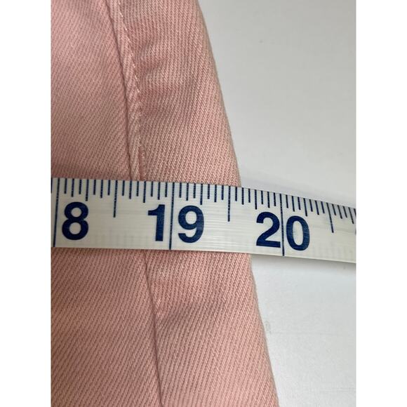 Old Navy Pink Button Fly Denim Skirt Cutoff Size 8 - Picture 5 of 7